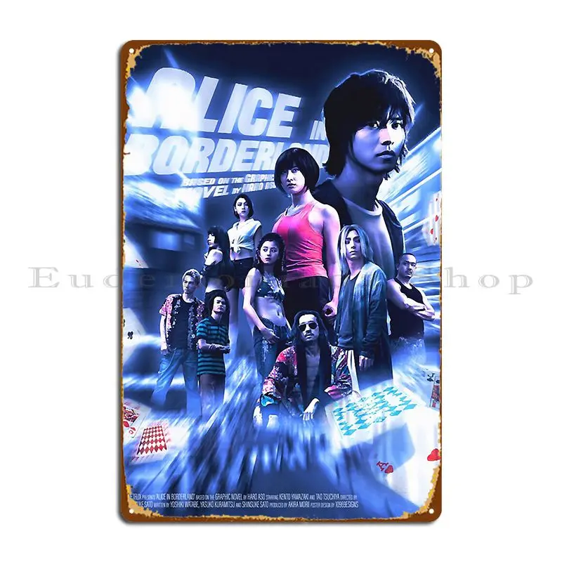 Home Cinema Wall Design - Alice In Borderland – panneau métallique
