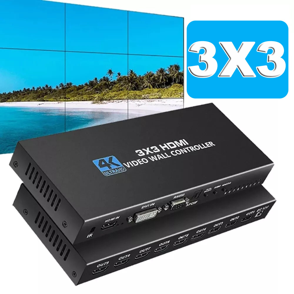 Home Cinema Screen - Contrôleur mural vidéo HDMI 4K, processeur