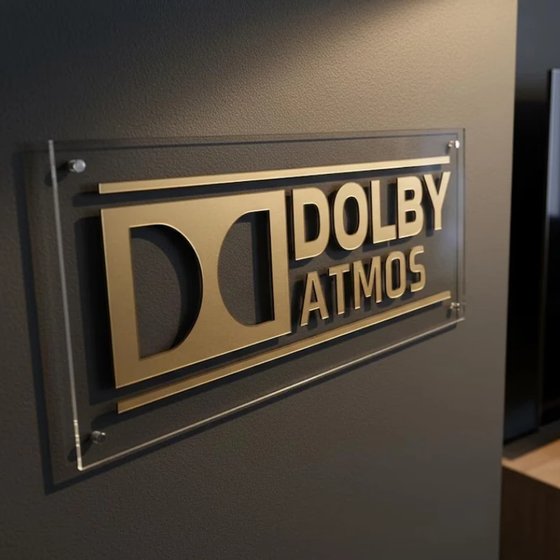 Home Cinema Wall Lights - Enseigne Dolby Atmos : Décoration de