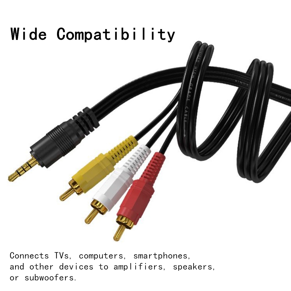 Home Cinema Idea - Câble Audio-vidéo RCA 3.5mm à 3
