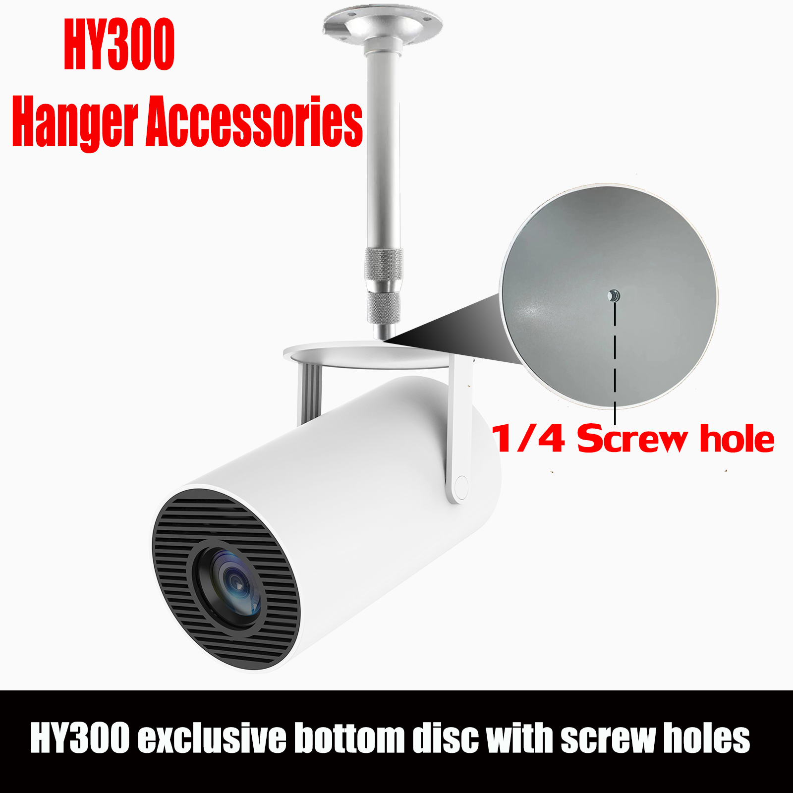 Home Cinema Screen - Accessoires pour projecteur HY300, support mural