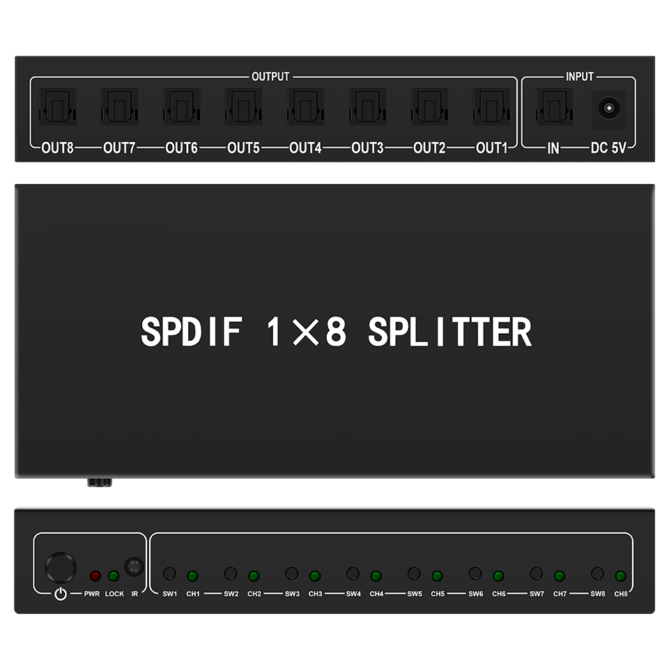 Home Cinema Equipment - Répartiteur Audio optique, répartiteur numérique Toslink