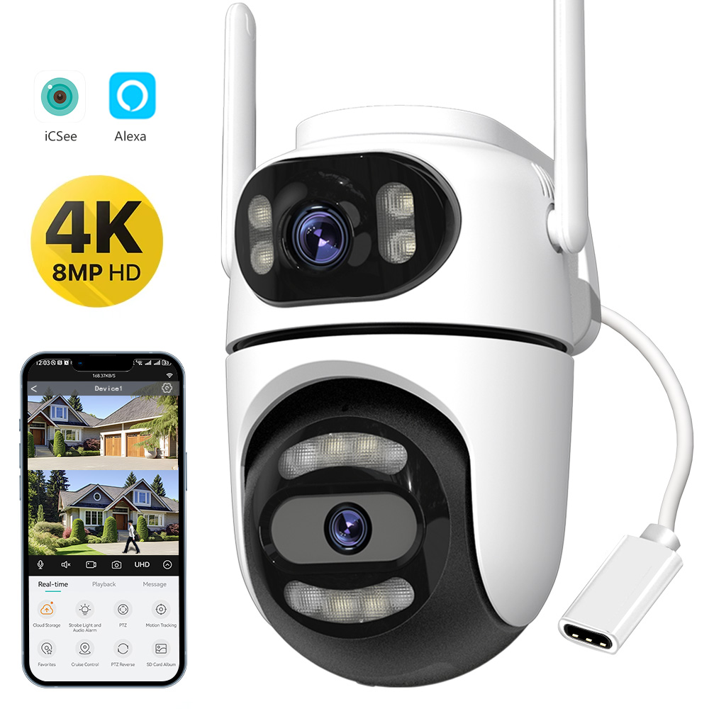 Home Cinema Screen - 8MP 4K HD Wifi PTZ caméra