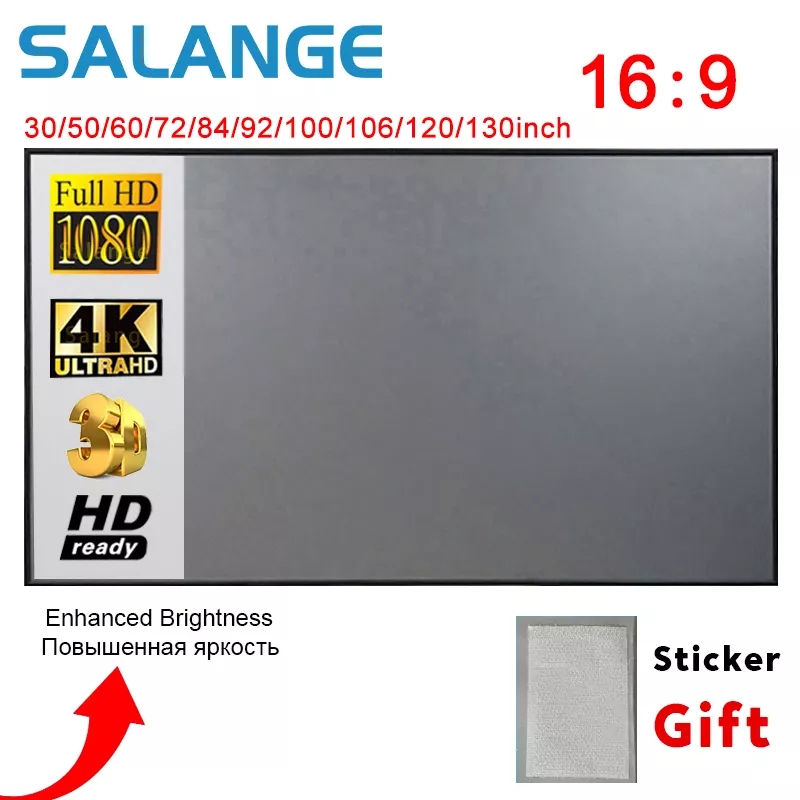 Home Cinema Screen - Écran de projecteur Salange, écran de