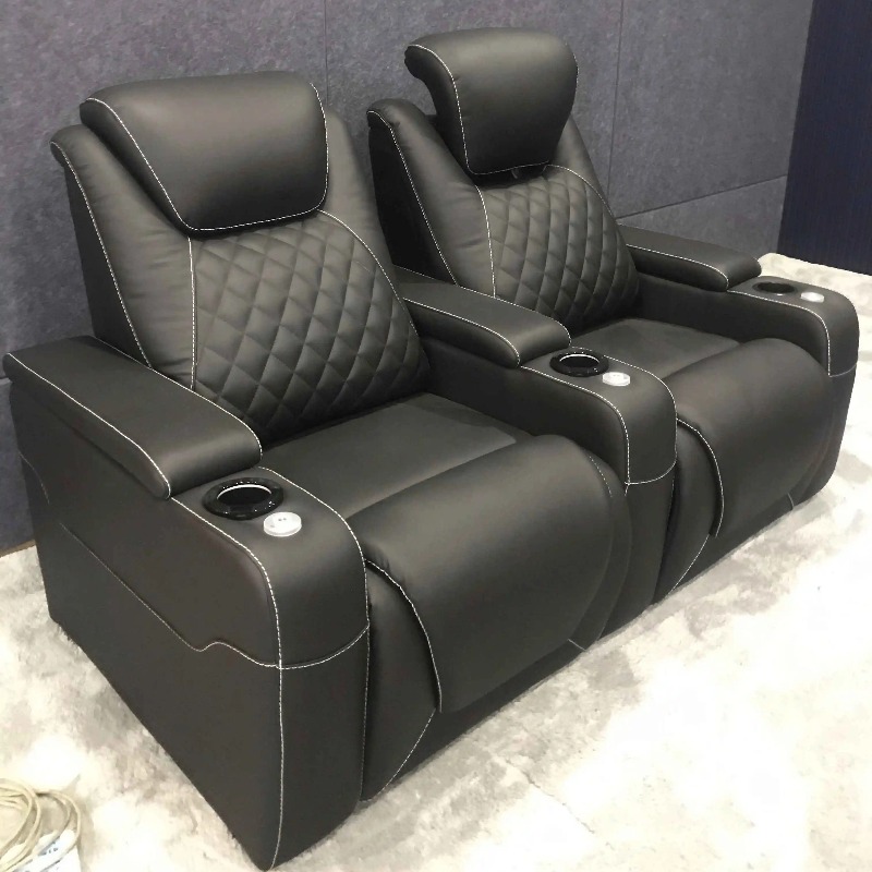 Home Cinema Recliners - Fauteuil de cinéma inclinable en cuir