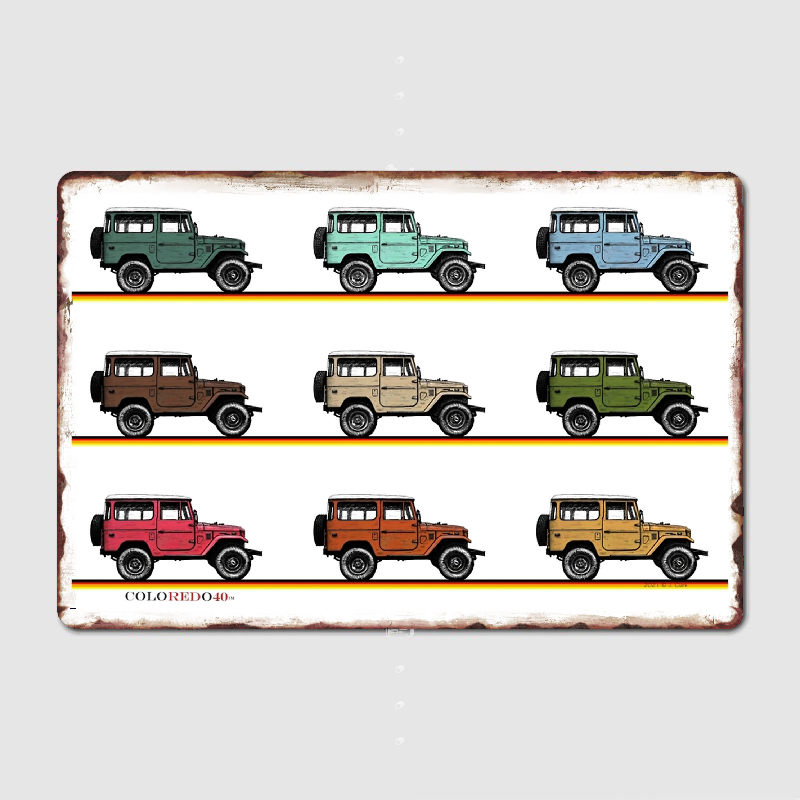 Home Cinema Wall Design - Panneau D.lique Rétro Land Cruiser Fj40,