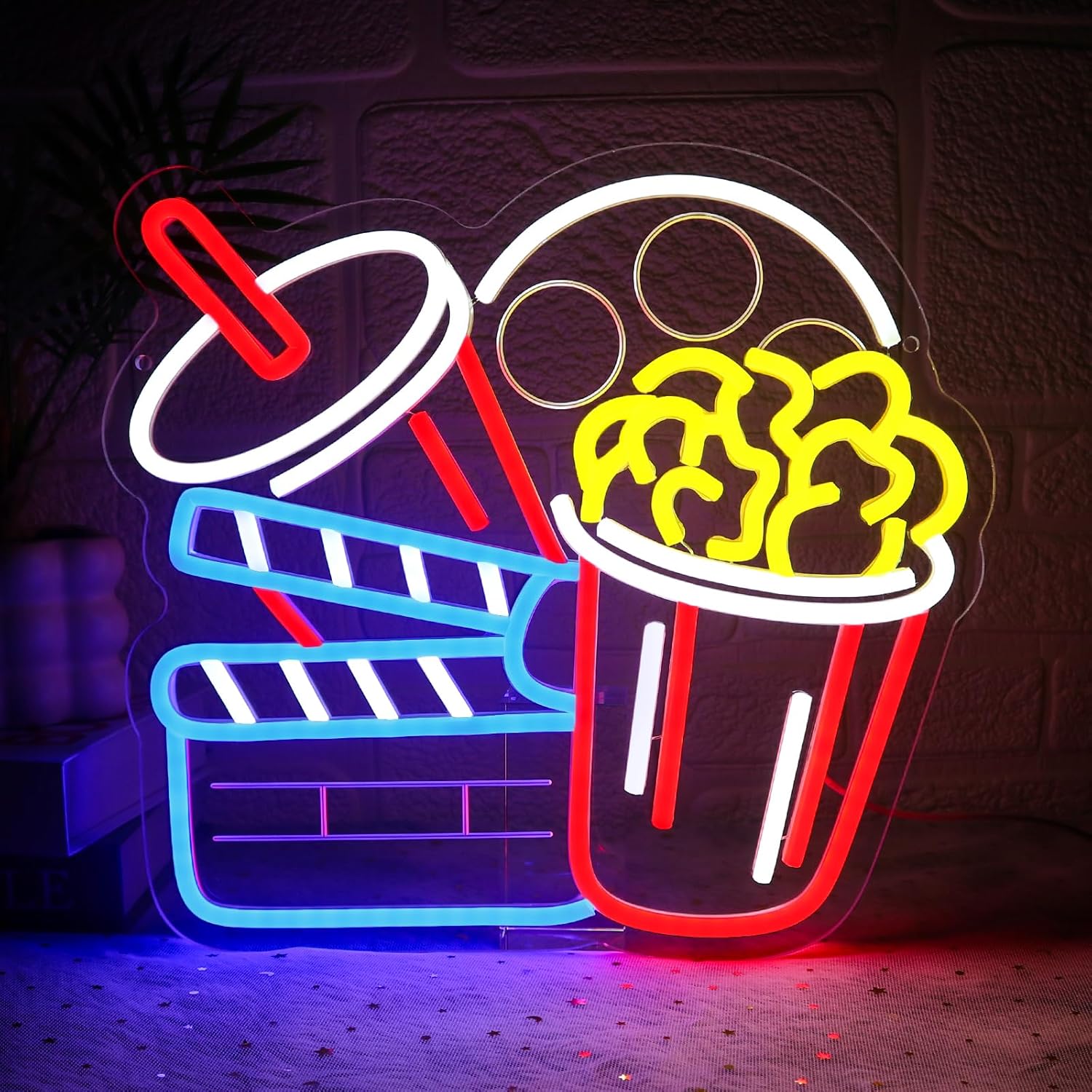 Lumière murale néon cinéma USB - Home Cinema Wall Lights avis et prix