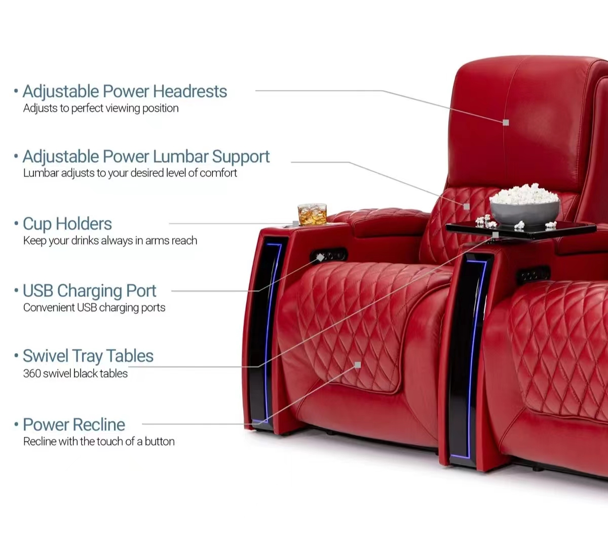 Sièges électriques personnalis - Home Cinema Recliners avis et prix