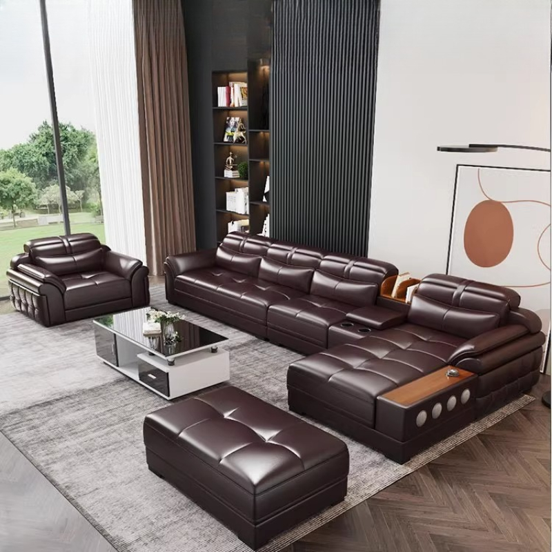Canapés de luxe en cuir vérita - Home Cinema In Small Room avis et prix
