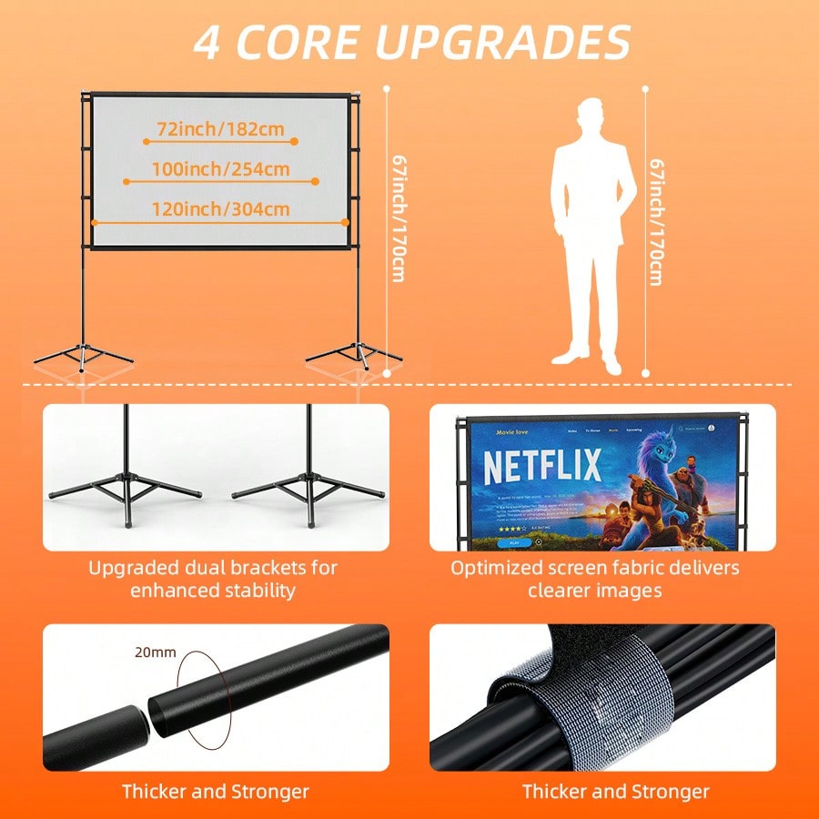 Écran de projection XBJ 100 po - Home Cinema Screen avis et prix