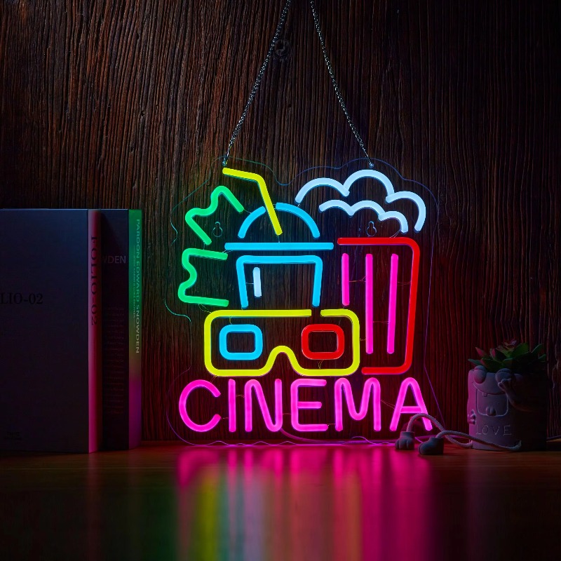 Enseigne au néon de cinéma, en - Home Cinema Wall Lights avis et prix