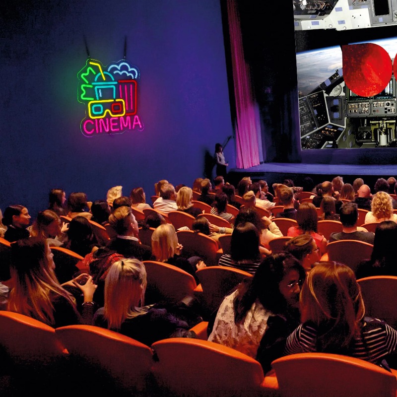 Enseigne au néon de cinéma, en - Home Cinema Wall Lights avis et prix