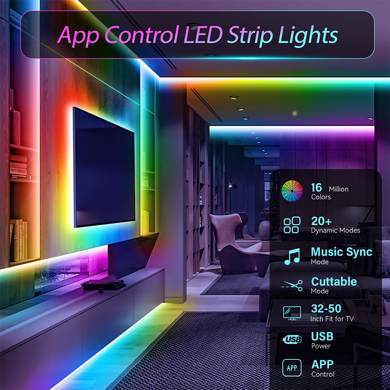 Bande LED USB RGB SMD3535 avec - Ambient Light Strip Tv avis et prix