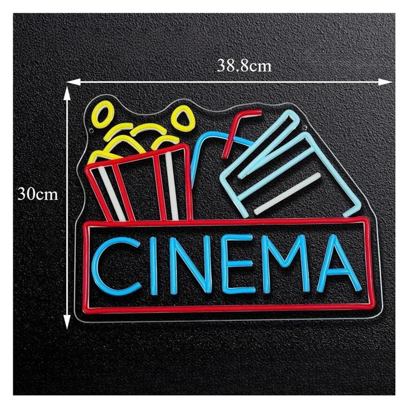 Enseigne néon cinéma alimentée - Home Cinema Wall Lights avis et prix