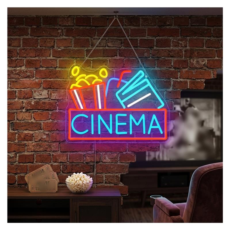 Enseigne néon cinéma alimentée - Home Cinema Wall Lights avis et prix