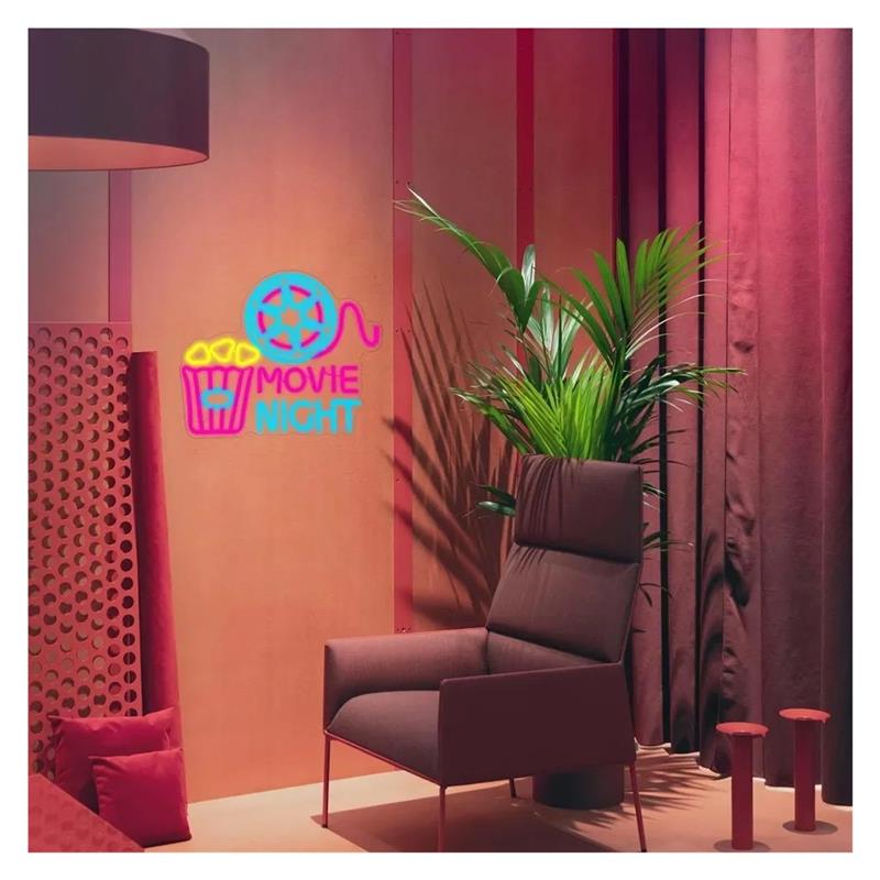 Enseigne néon « Movie Night »  - Home Cinema Wall Lights avis et prix