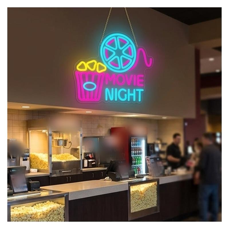Enseigne néon « Movie Night »  - Home Cinema Wall Lights avis et prix